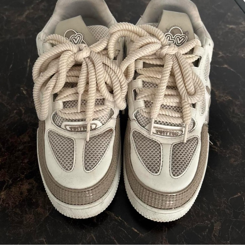 Cream and white Louis Vuitton Skate Sneaker #luxurykicks